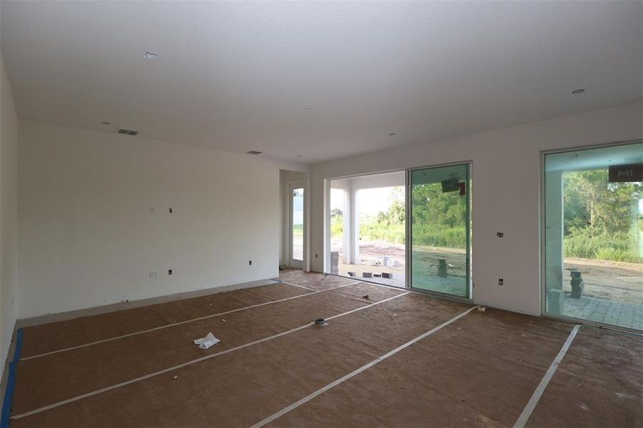 In-progress construction of a new home in Center Lake on the Park, St. Cloud, FL (Image 41).