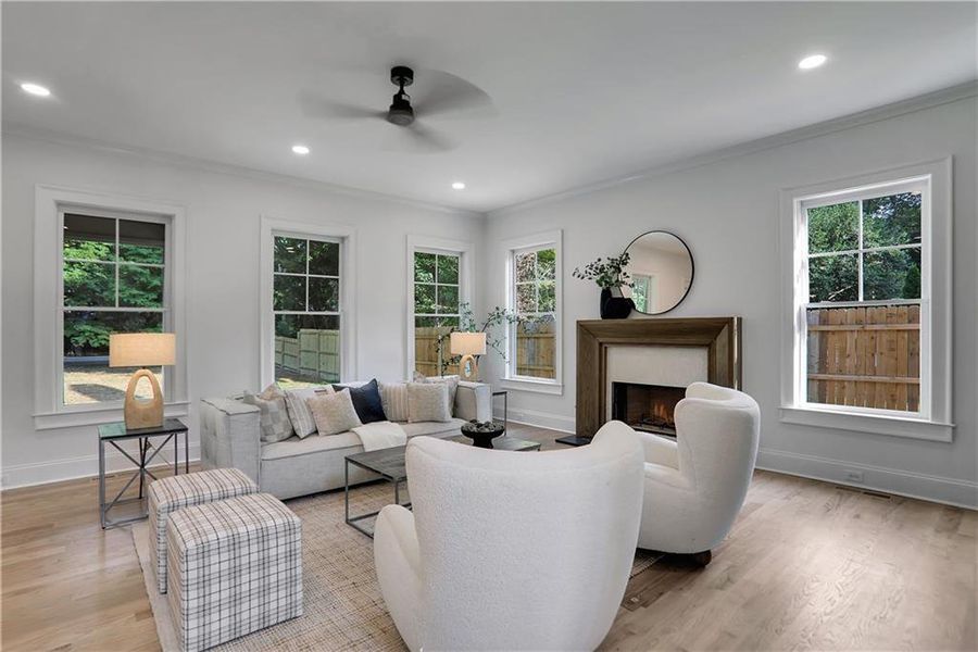 Furnished interior view inside a new home in , Decatur (Image 29).