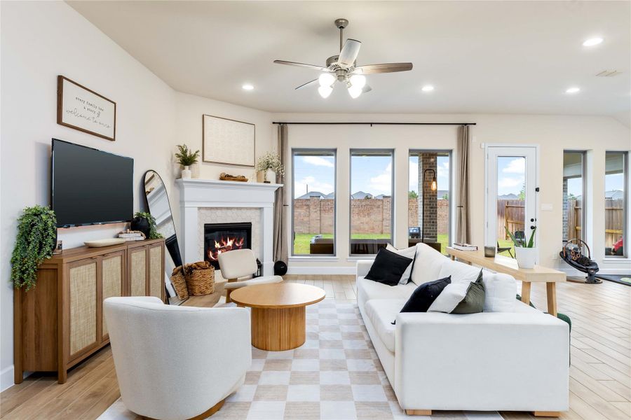 Furnished interior view inside a new home in Marvida, Cypress (Image 31).