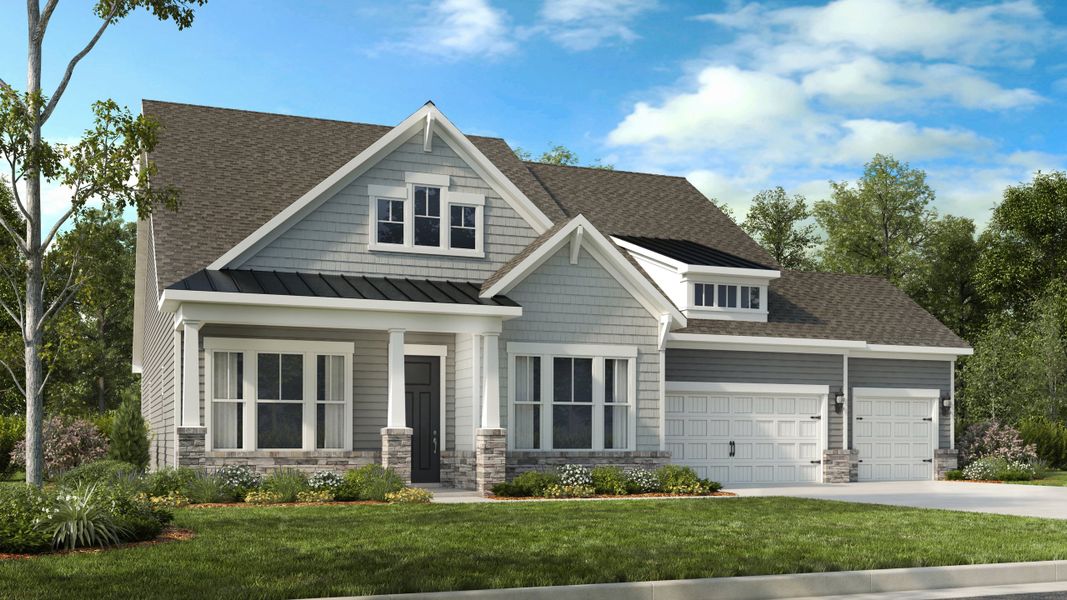 Representative exterior photo of a completed home built from the Ashlyn by Taylor Morrison in Allburn, Concord, NC (Image 49). Representative exterior photo of a completed home built from the Ashlyn by Taylor Morrison in Allburn, Concord, NC (Image 49).