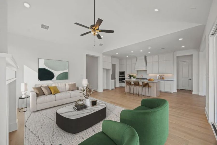 Furnished interior view inside a new home in Chatham Reserve, Providence Village (Image 5).