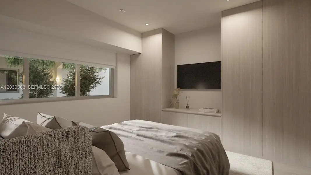 Furnished interior view inside a new home in , Miami Beach (Image 16).