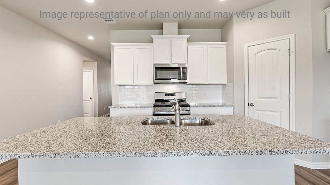 Furnished interior view inside a new home in King's Landing, Corpus Christi (Image 7).