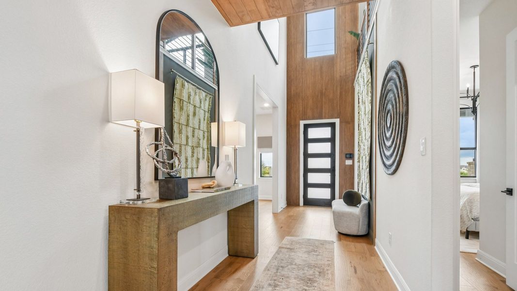 Representative furnished interior of a home built from the Elm by DRB Homes in Sunfield, Buda (Image 6). Representative furnished interior of a home built from the Elm by DRB Homes in Sunfield, Buda (Image 6).