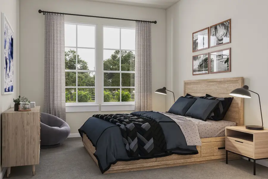 Furnished interior view inside a new home in Lariat, Liberty Hill (Image 10).