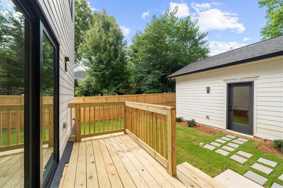Exterior details and patio area of a home in , Atlanta (Image 34). Exterior details and patio area of a home in , Atlanta (Image 34).
