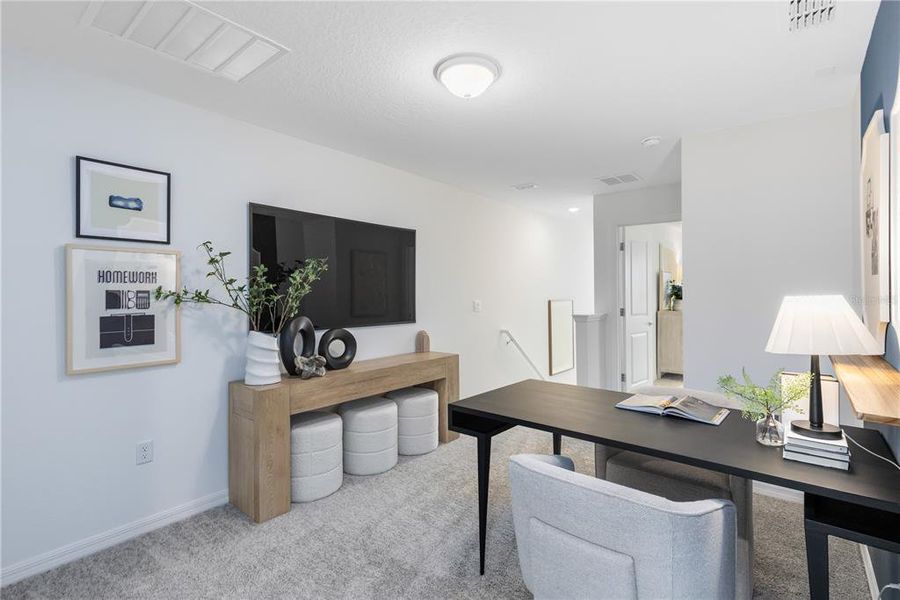 Furnished interior view inside a new home in Silverleaf Oaks, Winter Garden (Image 14).