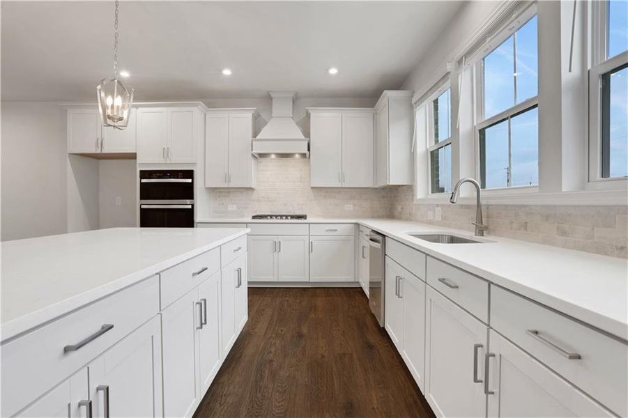 Furnished interior view inside a new home in Towne Village at Suwanee Dam, Sugar Hill (Image 16). Furnished interior view inside a new home in Towne Village at Suwanee Dam, Sugar Hill (Image 16).