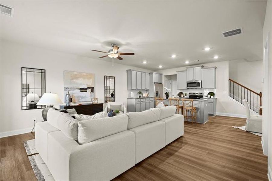 Furnished interior view inside a new home in , Dacula (Image 6). Furnished interior view inside a new home in , Dacula (Image 6).