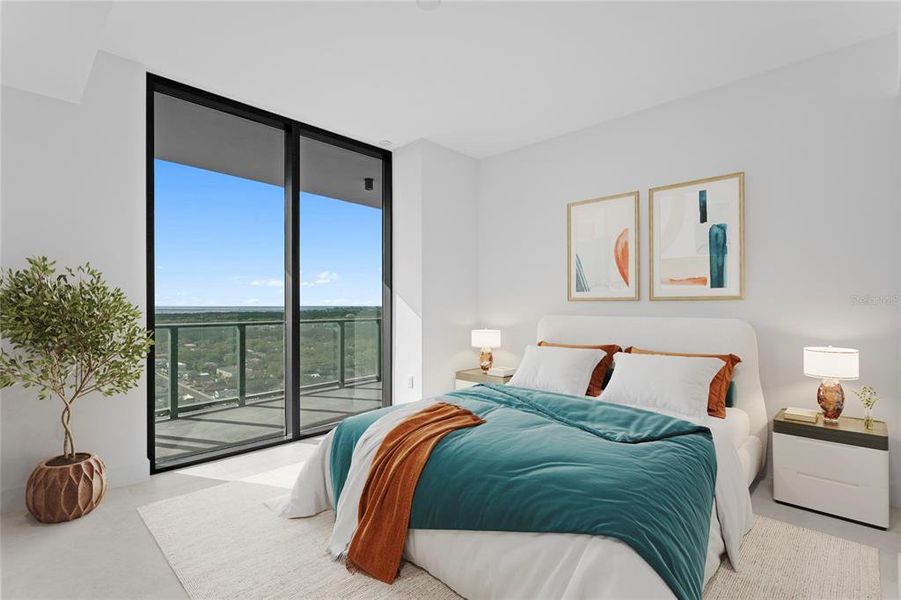 Furnished interior view inside a new home in , Tampa (Image 50).