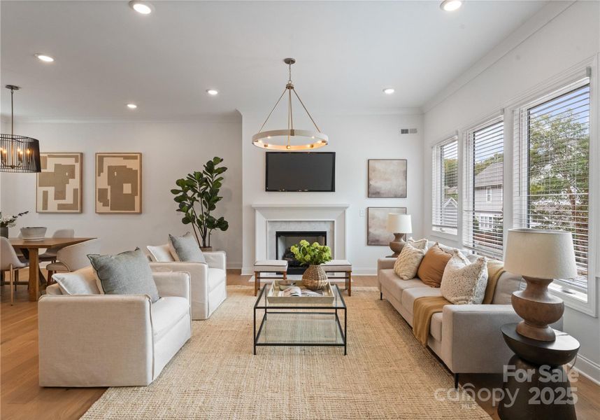 Furnished interior view inside a new home in , Charlotte (Image 15).