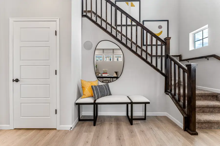 Furnished interior view inside a new home in Parterre, Thornton (Image 9). Furnished interior view inside a new home in Parterre, Thornton (Image 9).