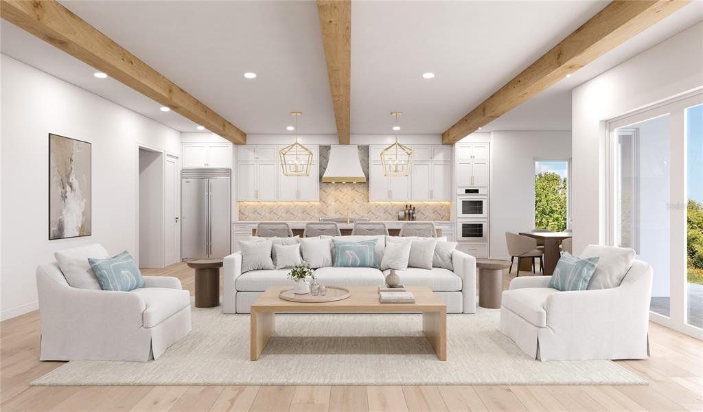 Furnished interior view inside a new home in , Tampa (Image 2).