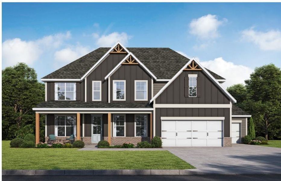 Front exterior of a home in the The Manor at Gainesville Township community, located in Gainesville, GA (Image 10). Front exterior of a home in the The Manor at Gainesville Township community, located in Gainesville, GA (Image 10).