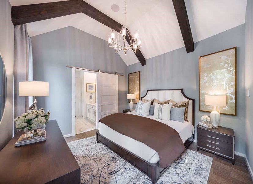 Furnished interior view inside a new home in Woodforest Townhomes, Montgomery (Image 18).