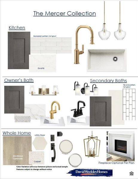 Design Selection Document. Presenting material and fixture options for the property's interior spaces Design Selection Document. Presenting material and fixture options for the property's interior spaces