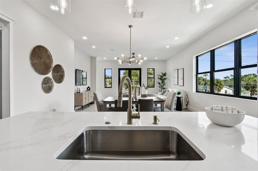 Furnished interior view inside a new home in , St. Petersburg (Image 10).