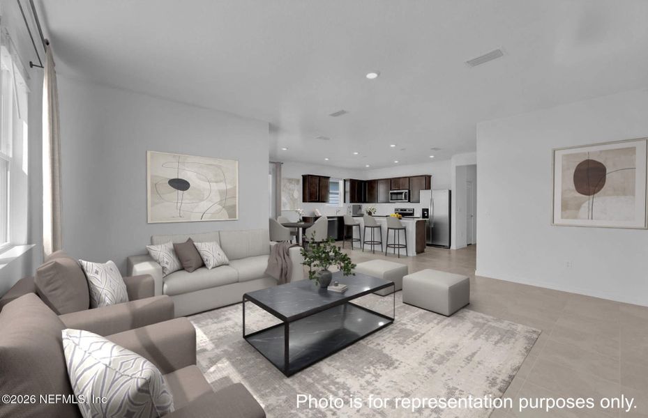 Furnished interior view inside a new home in Hyland Trail, Green Cove Springs (Image 13).