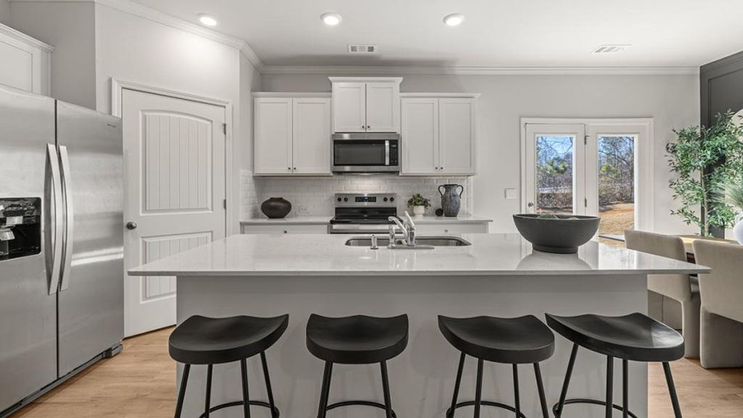 Furnished interior view inside a new home in Pointe Park, Union City (Image 25).