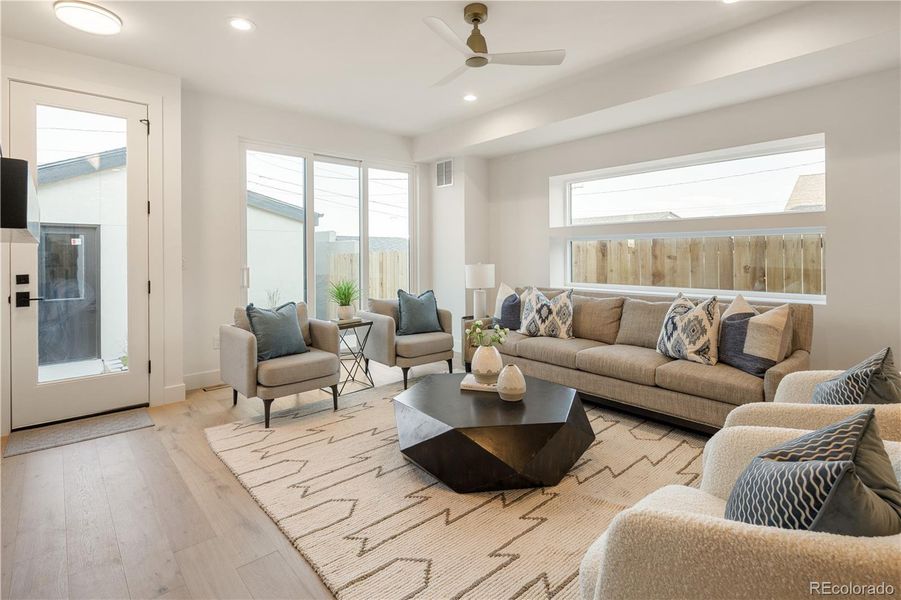 Furnished interior view inside a new home in , Denver (Image 30).