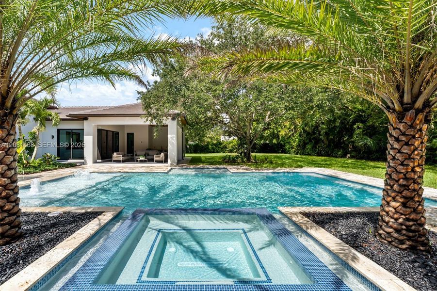 Exterior details and patio area of a home in , Miami (Image 4).
