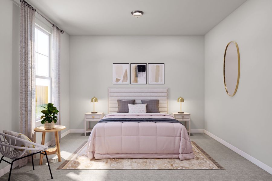 Representative furnished interior of a home built from the Foss by Tri Pointe Homes in Lariat, Liberty Hill (Image 13).