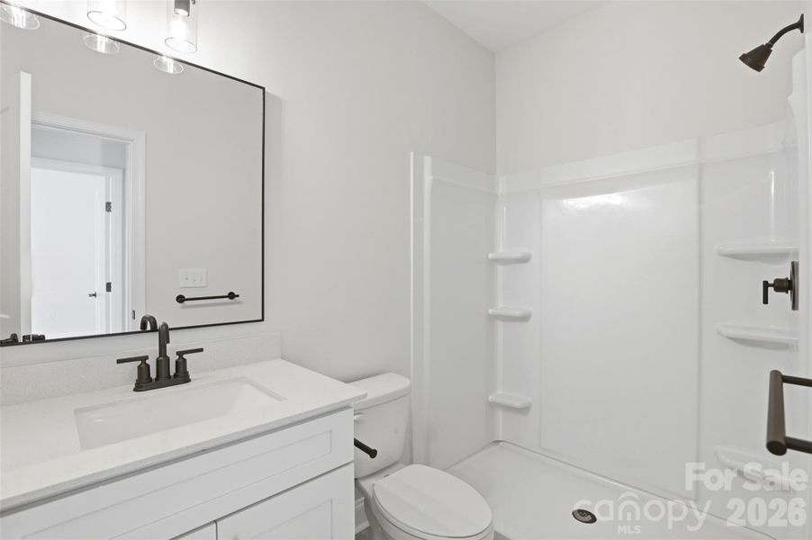 full bath in second living area full bath in second living area