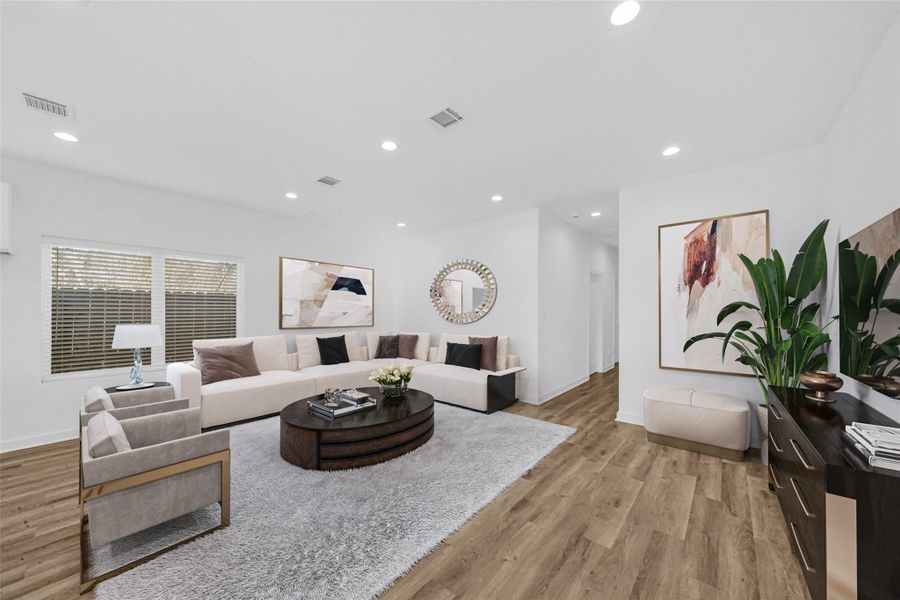 Furnished interior view inside a new home in , Houston (Image 6).