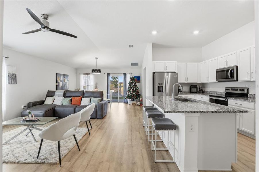 Furnished interior view inside a new home in Bellaviva I at Westside, Davenport (Image 14).