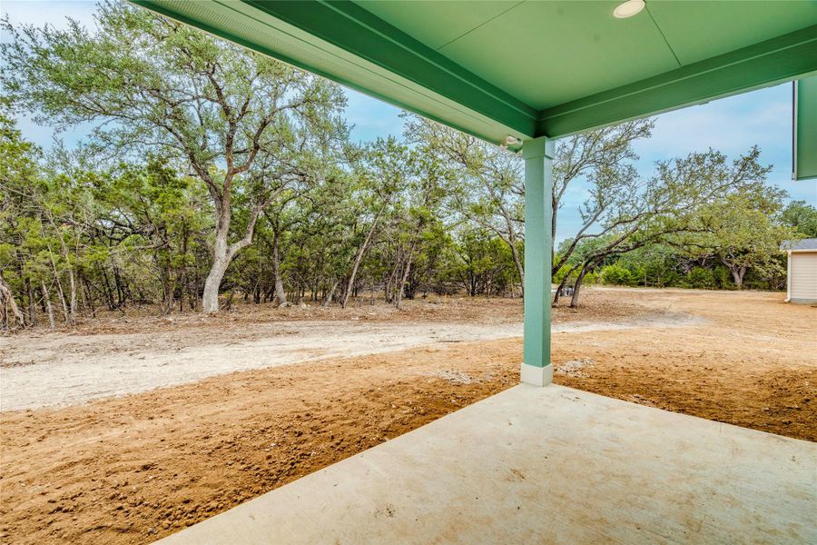 Exterior details and patio area of a home in , Wimberley (Image 3).