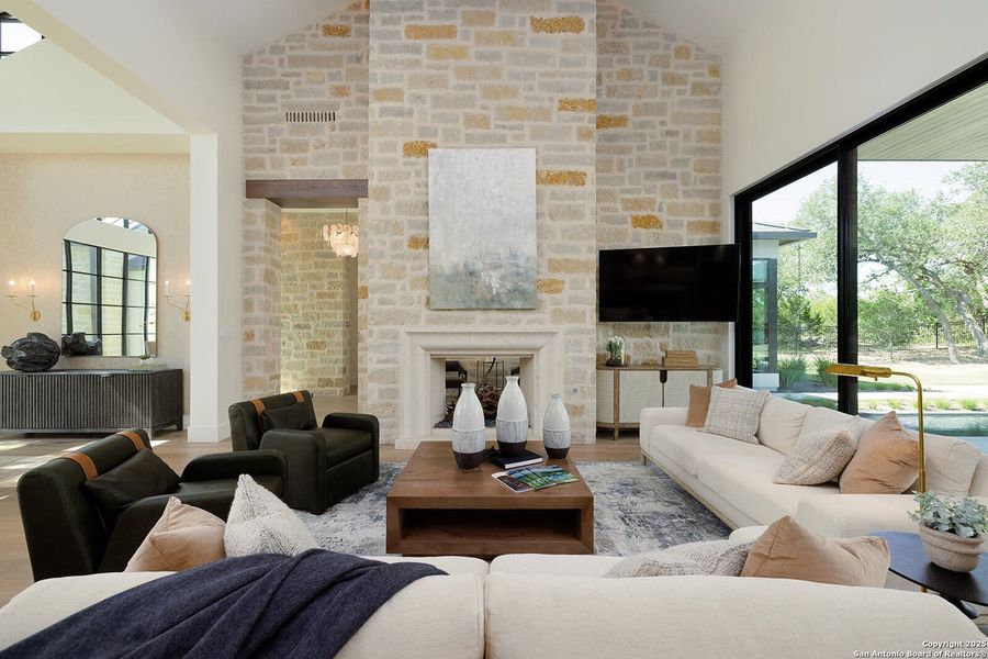 Furnished interior view inside a new home in , Boerne (Image 36).