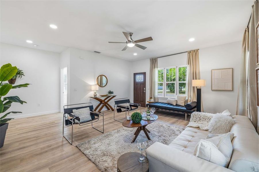 Furnished interior view inside a new home in , St. Petersburg (Image 10).