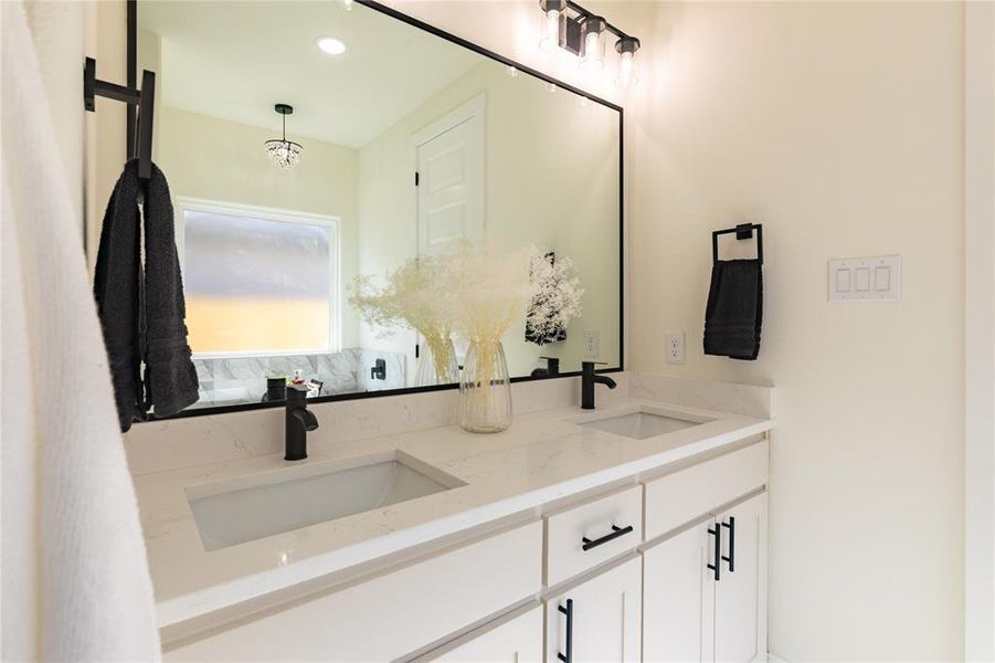 Furnished interior view inside a new home in , Dallas (Image 9). Furnished interior view inside a new home in , Dallas (Image 9).