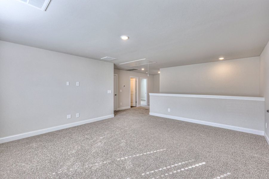 The upstairs loft gives the kids a place to hangout.