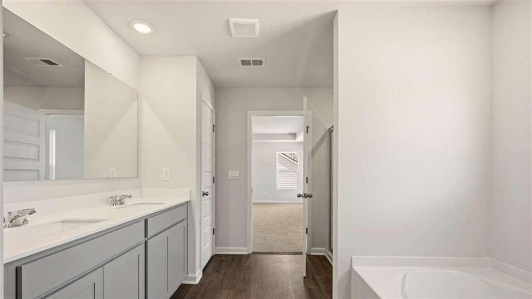 Furnished interior view inside a new home in Bridle Creek, Locust Grove (Image 11).