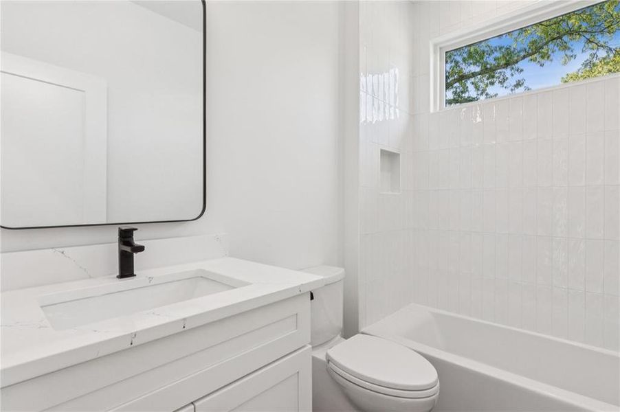 Furnished interior view inside a new home in , Atlanta (Image 17). Furnished interior view inside a new home in , Atlanta (Image 17).