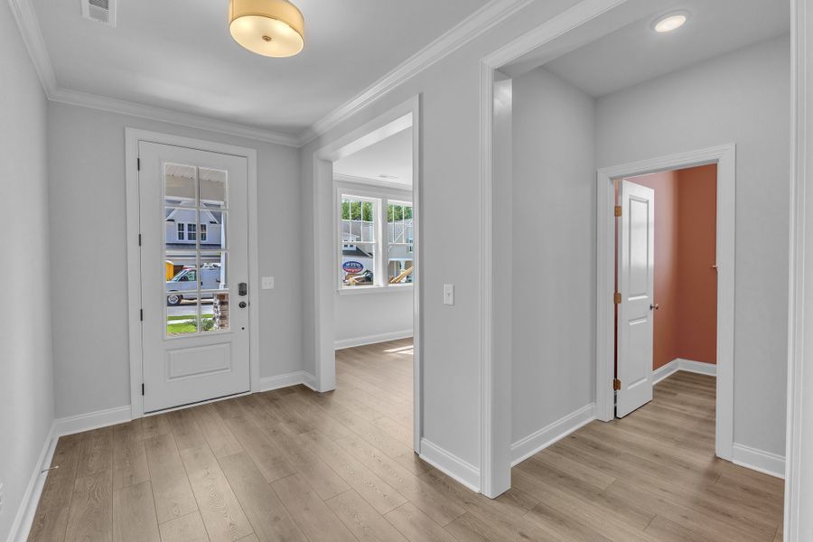 Representative unfurnished interior of a home built from the The Hampton by RobuckHomes in Kennebec Crossing, Angier (Image 26). Representative unfurnished interior of a home built from the The Hampton by RobuckHomes in Kennebec Crossing, Angier (Image 26).