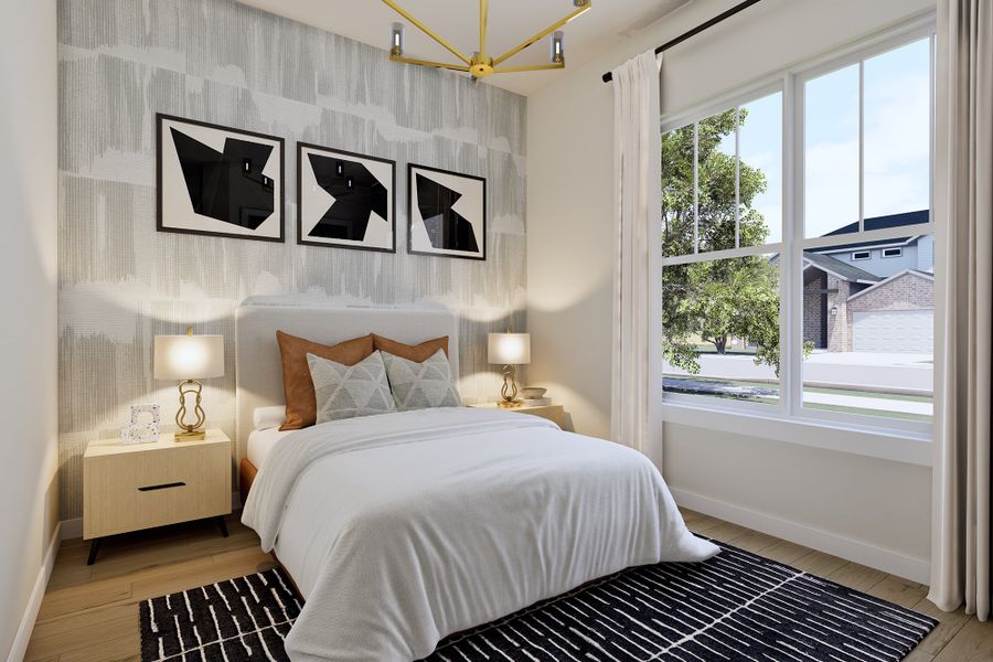 Representative furnished interior of a home built from the The Brighnam by David Weekley Homes in Elyson 40', Katy (Image 5).