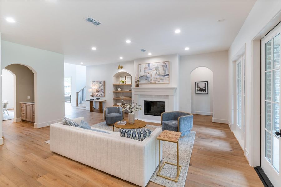 Furnished interior view inside a new home in , Spring (Image 14). Furnished interior view inside a new home in , Spring (Image 14).