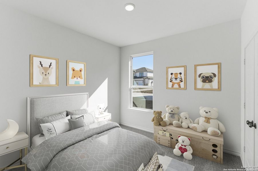 Furnished interior view inside a new home in Meadows at Clear Springs, New Braunfels (Image 6).