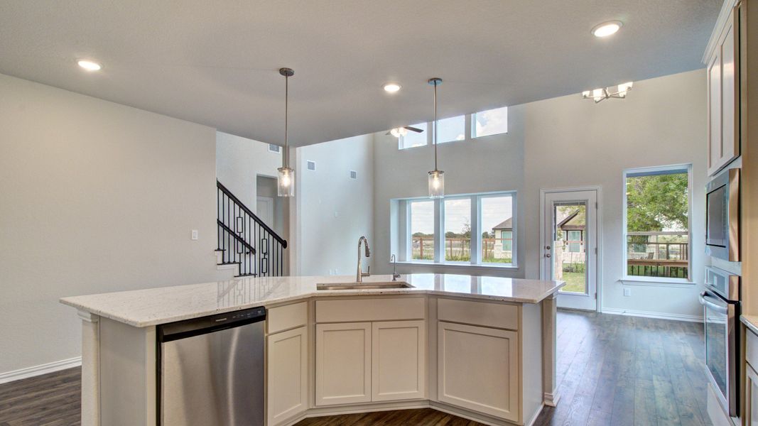 Furnished interior view inside a new home in The Crossvine, Schertz (Image 10).