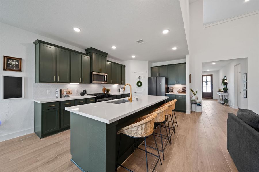 Furnished interior view inside a new home in Sorella, Tomball (Image 17).