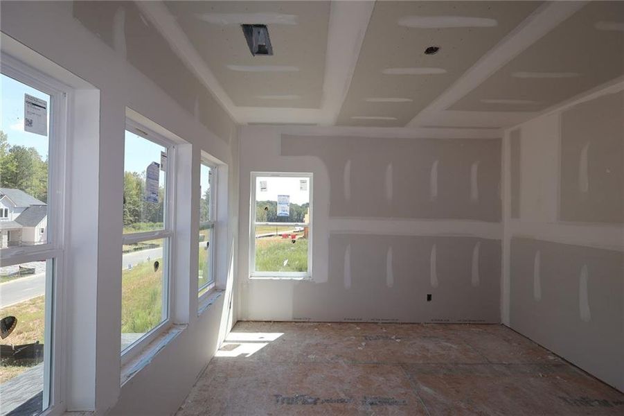 In-progress construction of a new home in Meadow Brook Farms, Cumming, GA (Image 6).