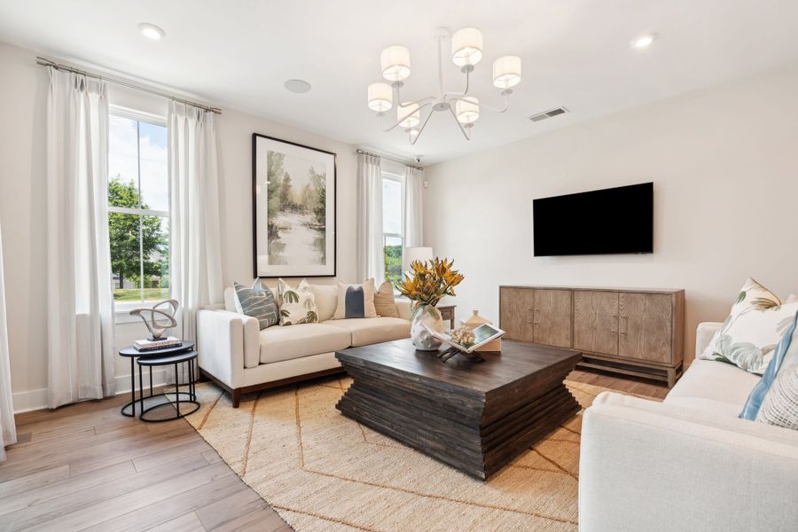 Representative furnished interior of a home built from the Boyd by Tri Pointe Homes in Seven Oaks, Belmont (Image 12).