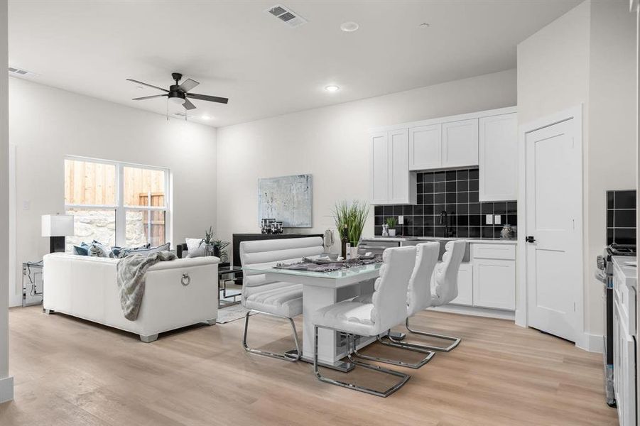 Furnished interior view inside a new home in , Irving (Image 15). Furnished interior view inside a new home in , Irving (Image 15).