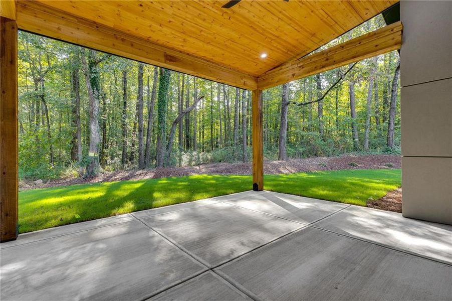 Exterior details and patio area of a home in , Winder (Image 37).