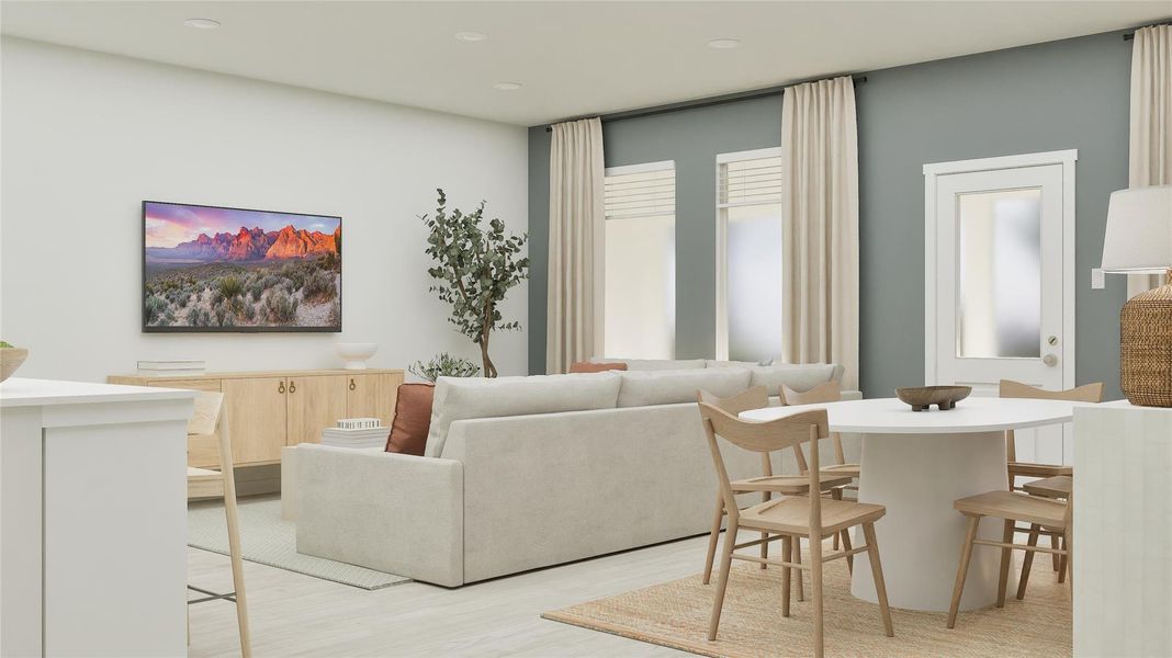 Furnished interior view inside a new home in Elm Creek: Coastline Collection, Elgin (Image 16).