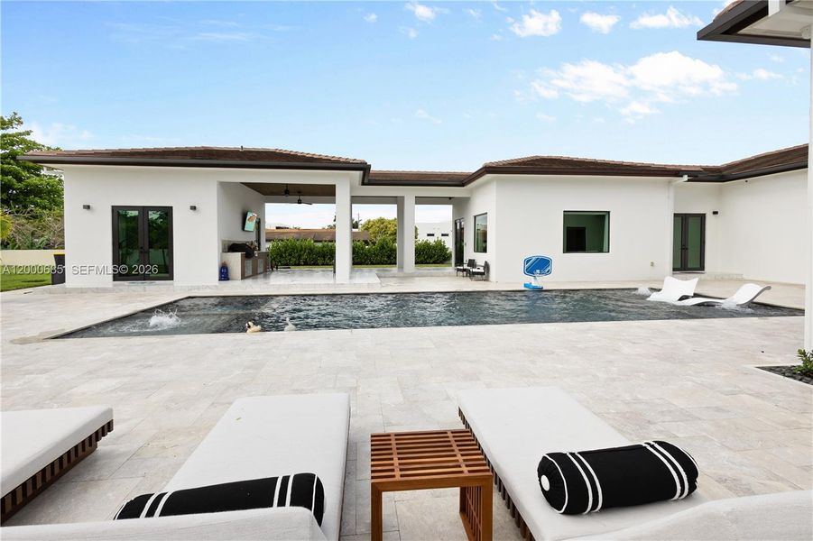 Exterior details and patio area of a home in , Miami (Image 3).