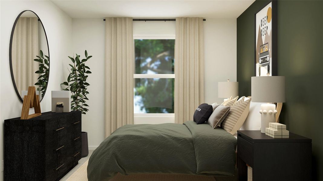 Furnished interior view inside a new home in Meadowlark Preserve, Pflugerville (Image 6).