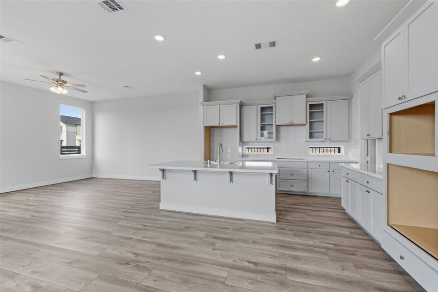 Furnished interior view inside a new home in Bridgeland Central, Cypress (Image 7). Furnished interior view inside a new home in Bridgeland Central, Cypress (Image 7).